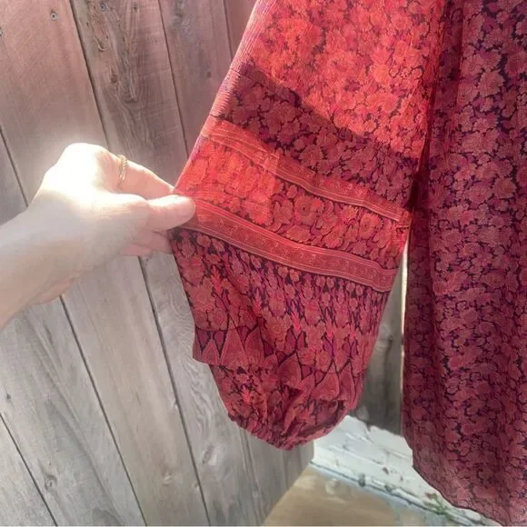 Kobi Halperin Mckenna Peasant Blouse size XL